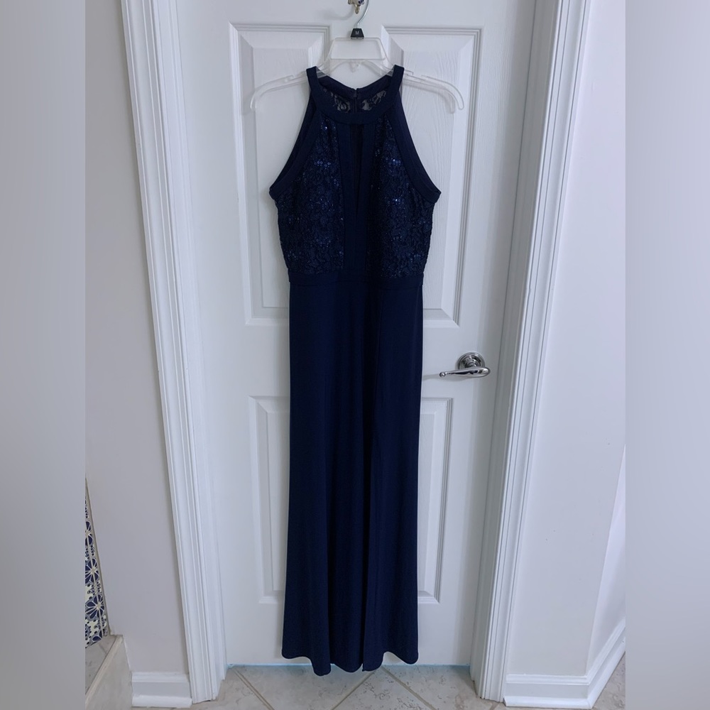 Nightway Navy Gown